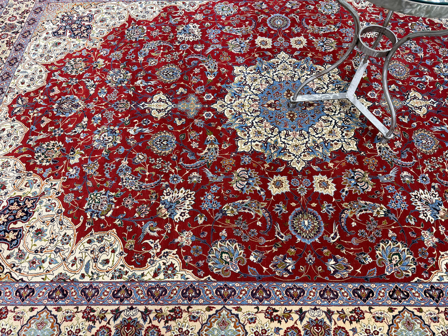 Vintage Persian Tabriz Signed by Sanaieh