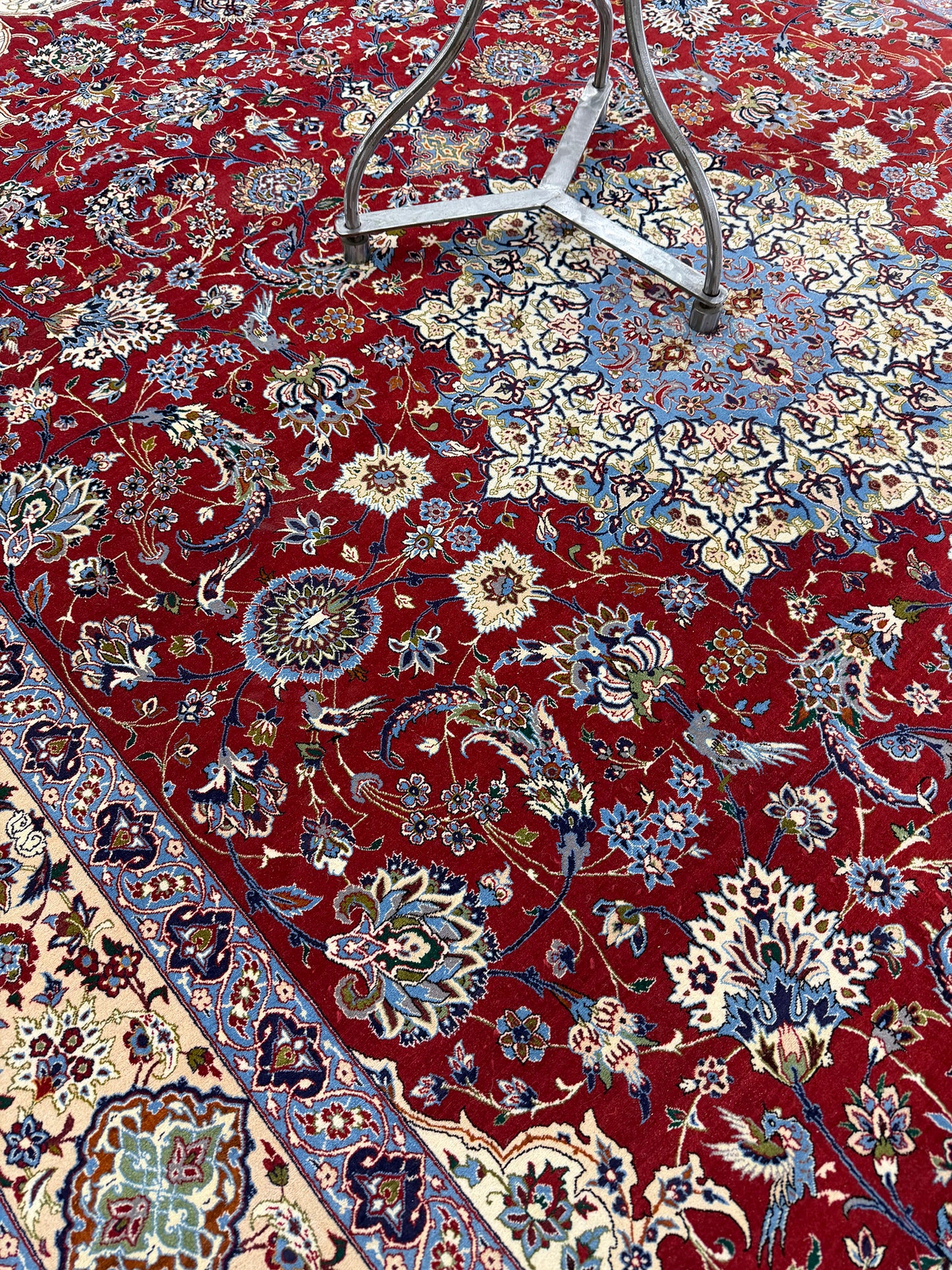 Vintage Persian Tabriz Signed by Sanaieh