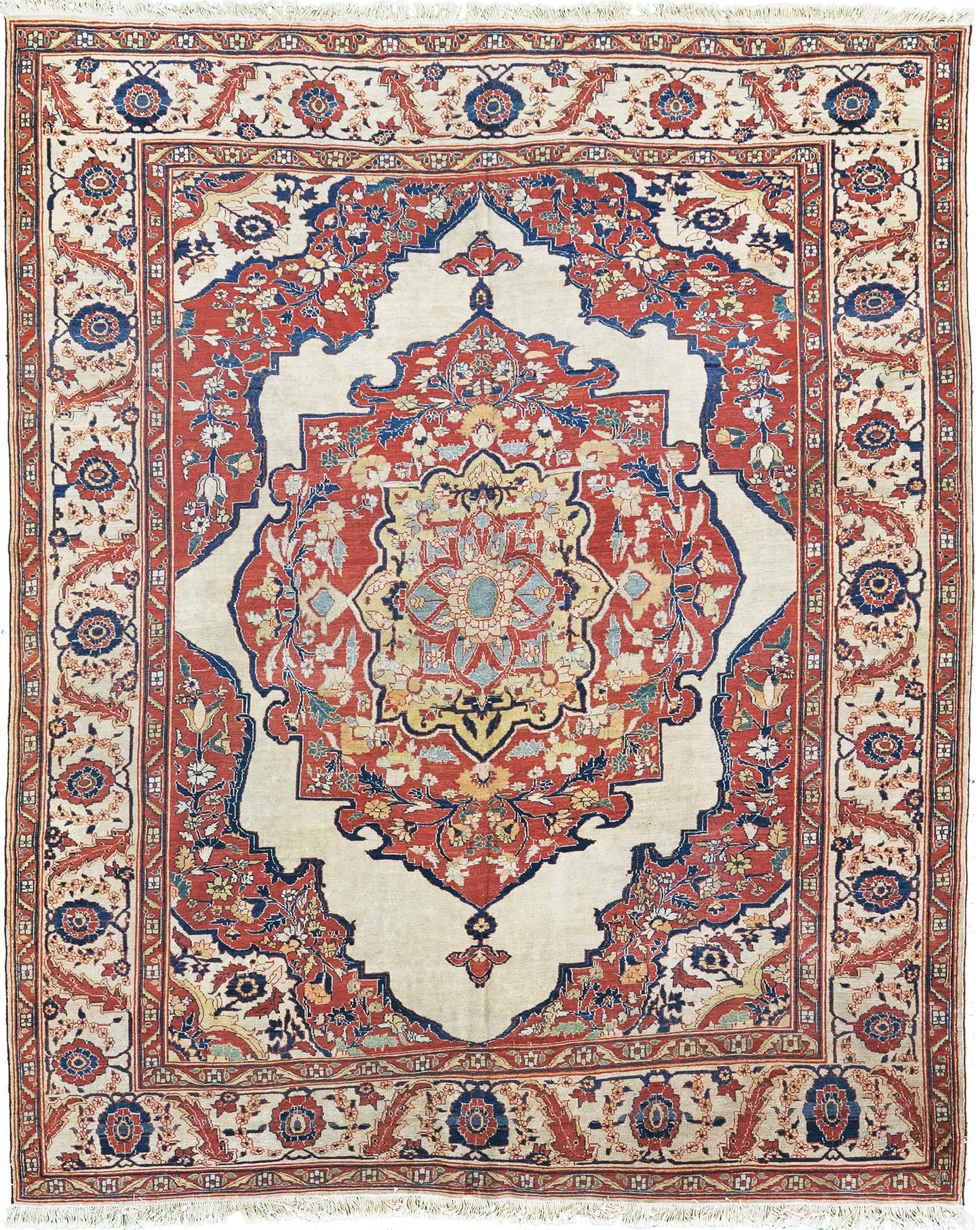 Antique Persian Tabriz Hajijalili
