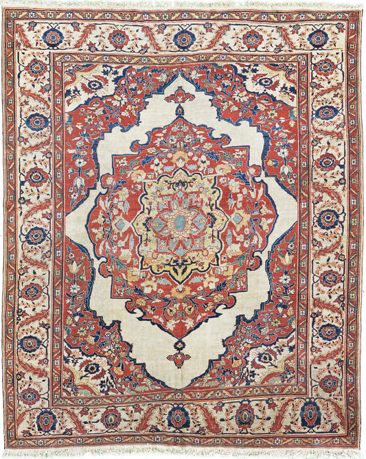 Antique Persian Tabriz Hajijalili
