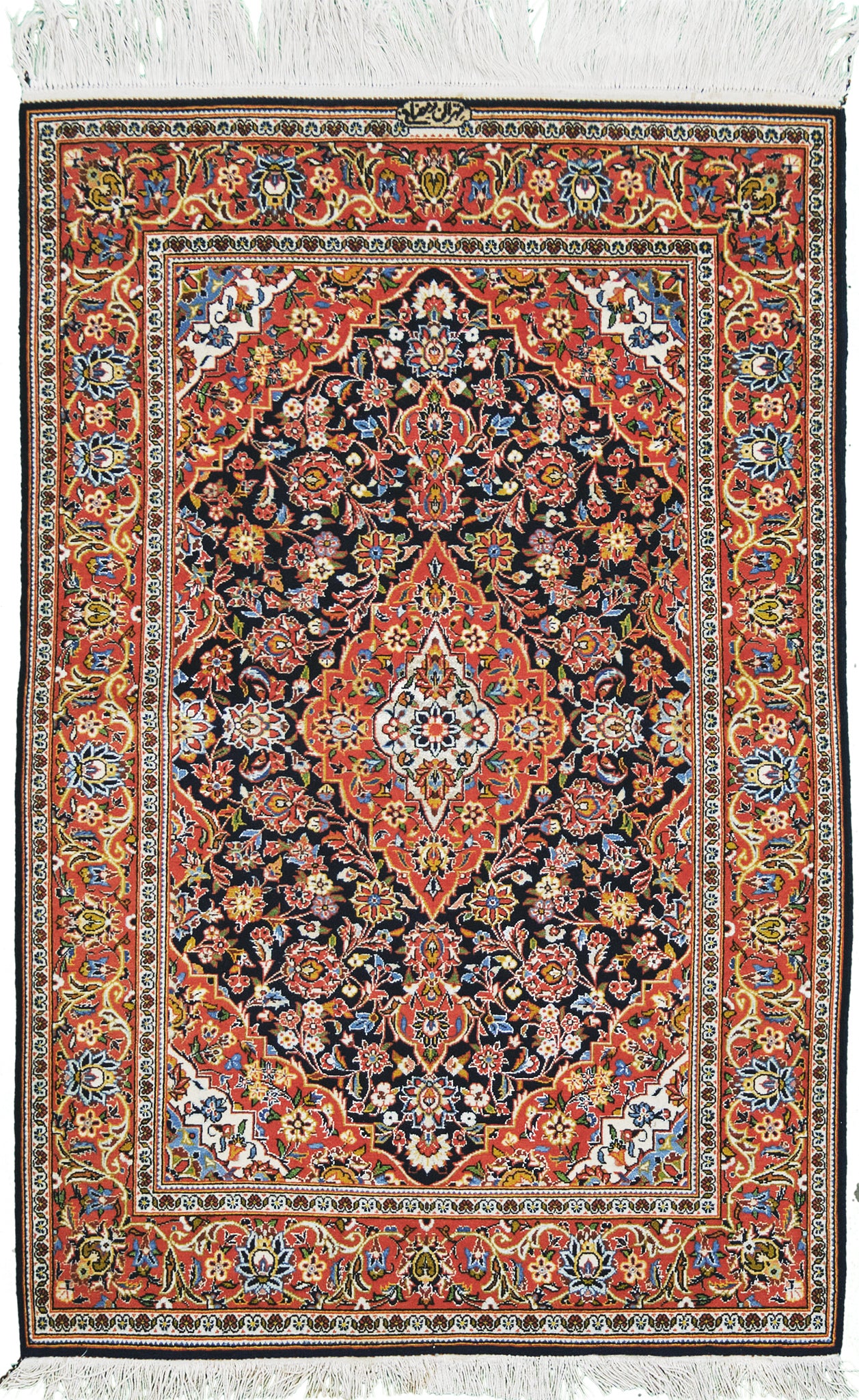 Vintage Persian Kashan - one-of-a-kind handmade area rug [#1]