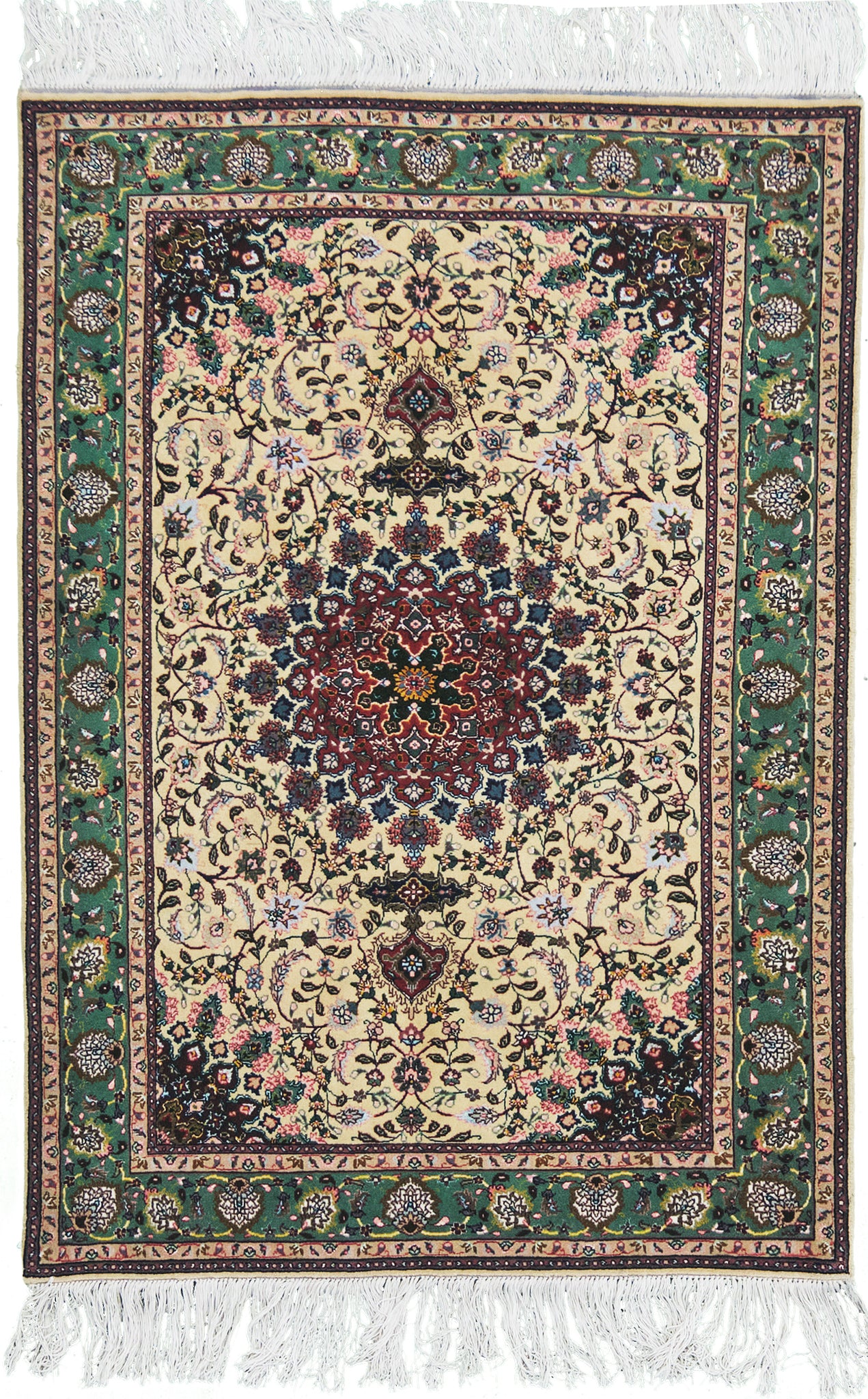 Vintage Fine Persian Tabriz - one-of-a-kind handmade area rug [#1]
