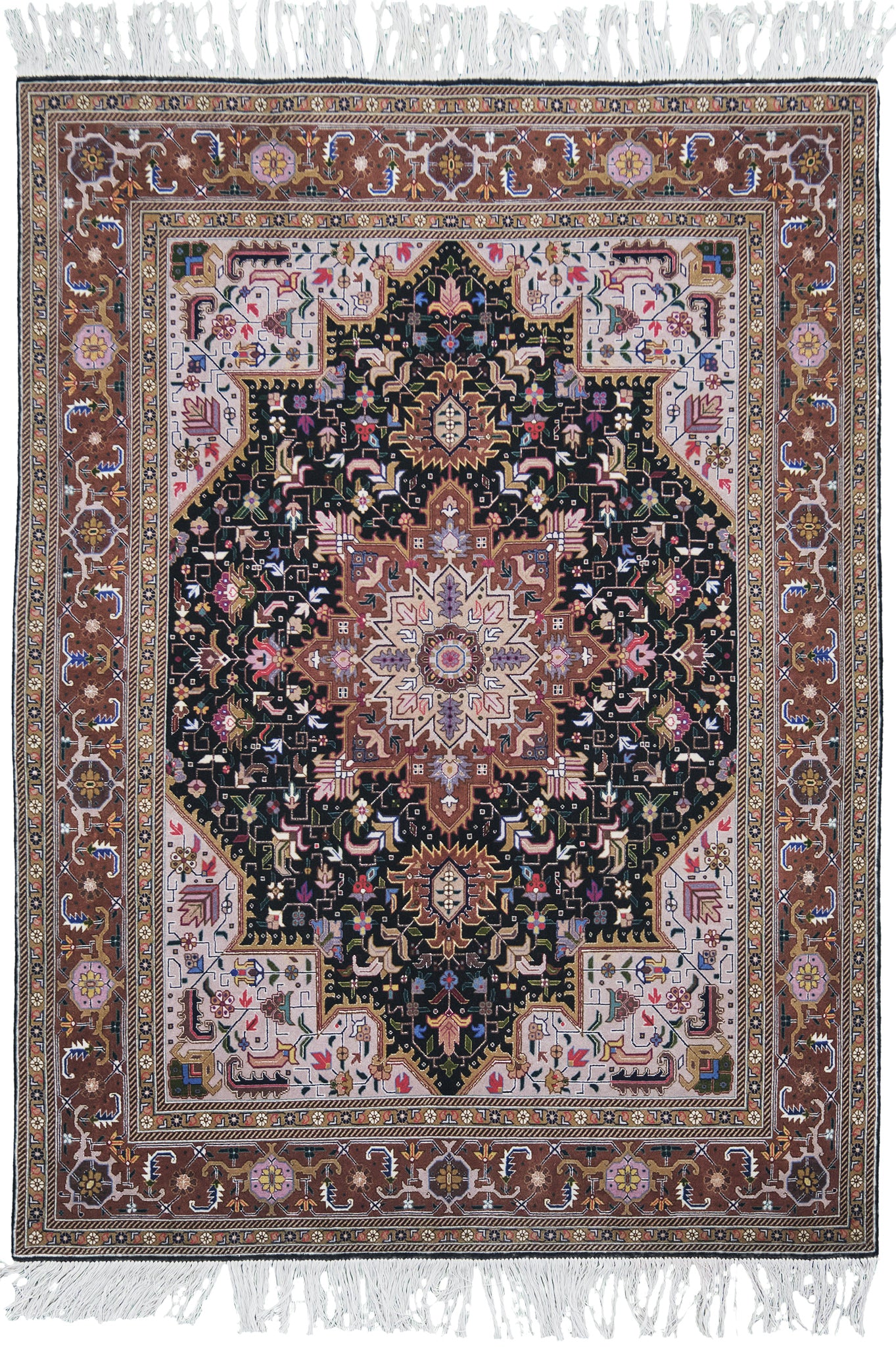 Vintage Fine Persian Tabriz - one-of-a-kind handmade area rug [#2]