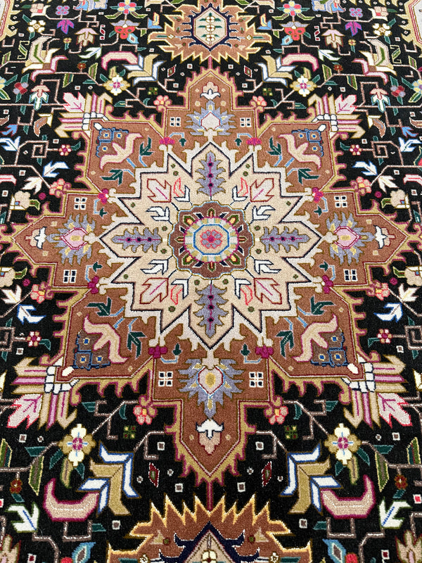 Vintage Fine Persian Tabriz - overhead flat lay view [#2]