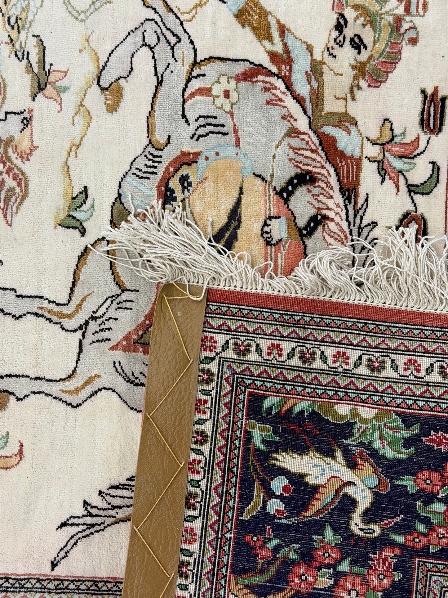 Vintage Ex-Fine Persian Silk Qum