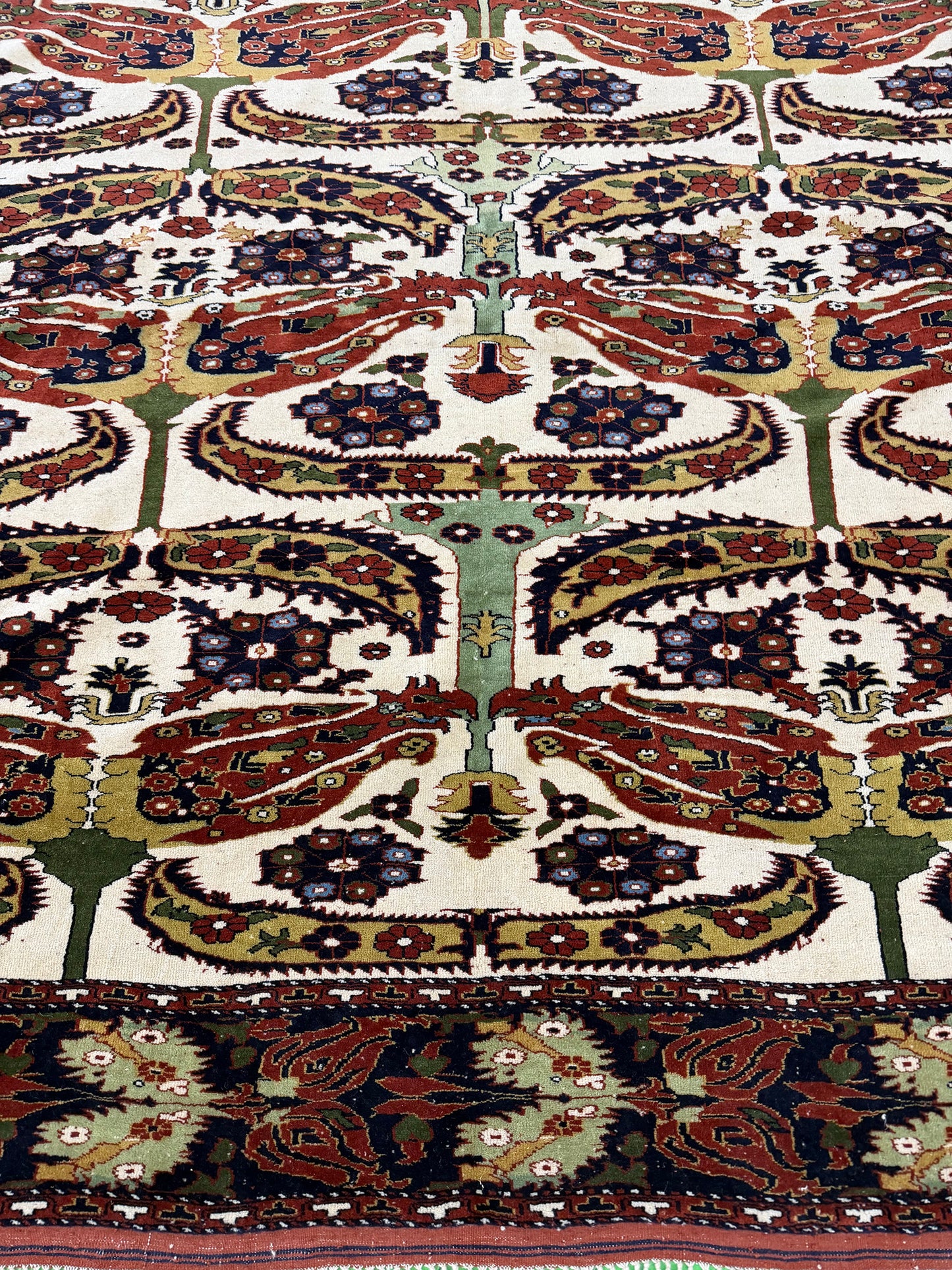 Vintage Persian Ghochan - detailed border and fringe [#2]