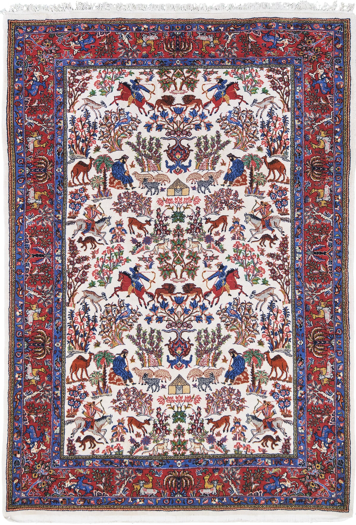 Vintage Persian Sarouk - one-of-a-kind handmade area rug