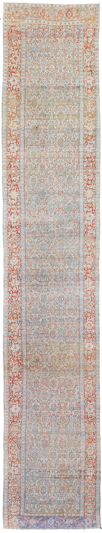 Antique Persian Malayer Runner - narrow runner - one-of-a-kind handmade area rug [#19]