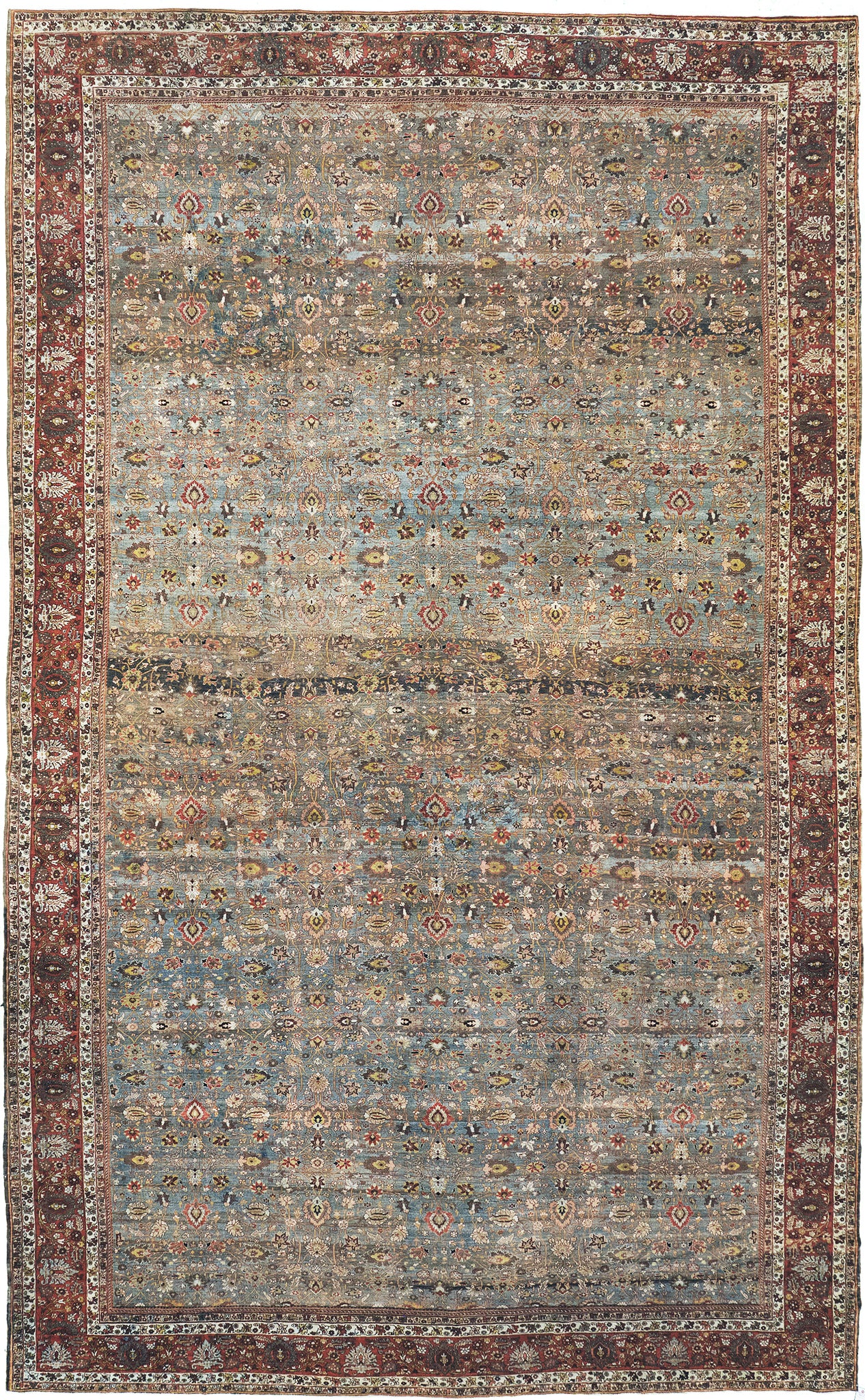 Antique Persian Bidjar - one-of-a-kind handmade area rug [#7]