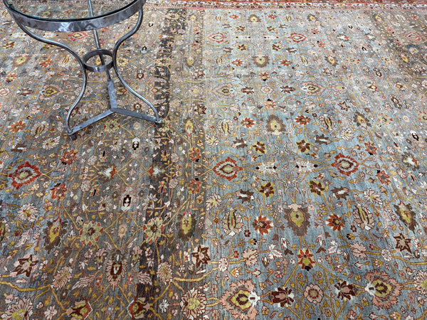 Antique Persian Bidjar - detailed border and fringe [#7]