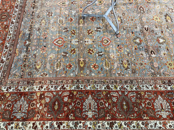 Antique Persian Bidjar - close-up of weave texture and pile [#7]