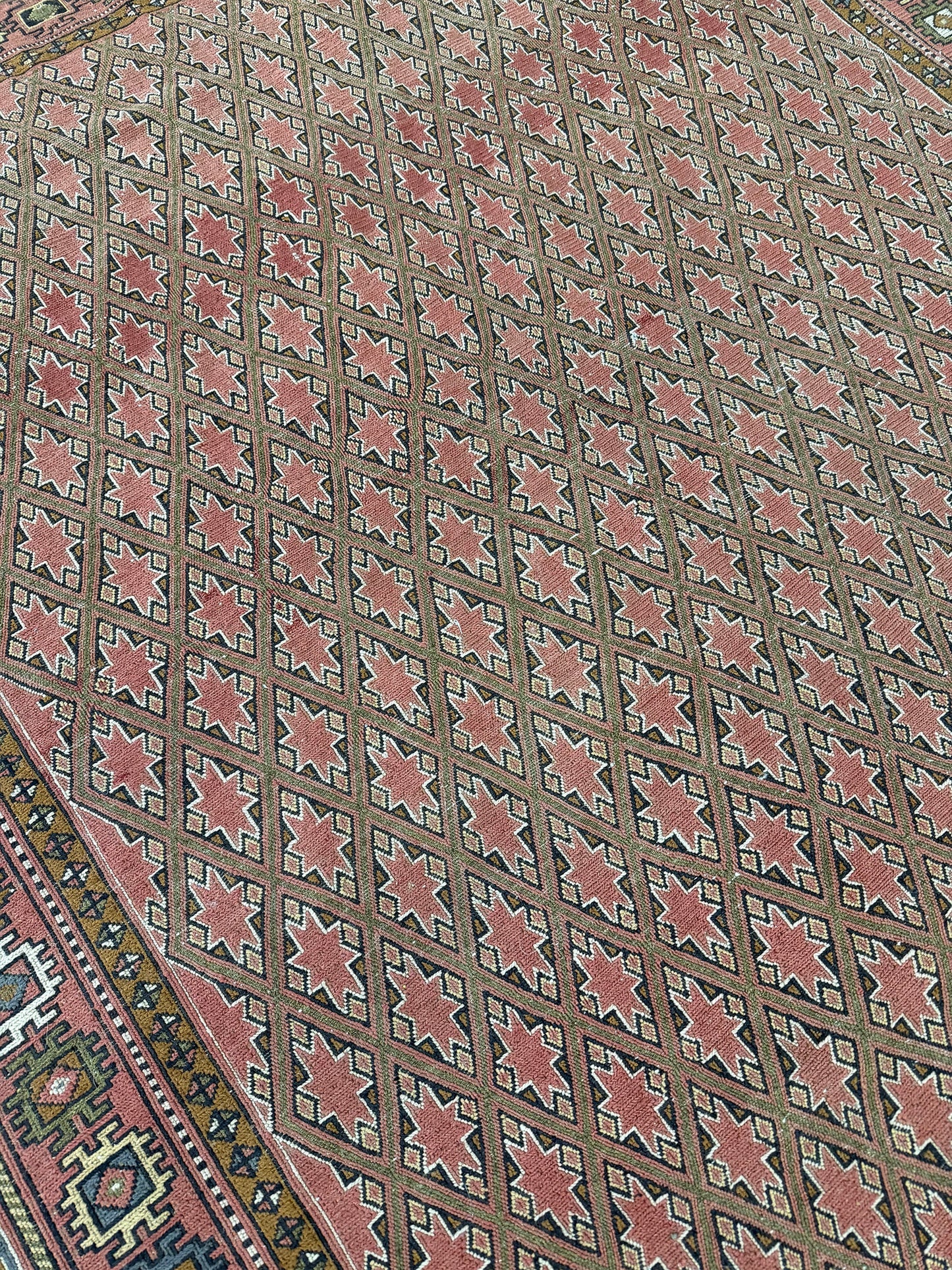 Vintage Persian Northwest Kilim - flat-weave kilim - detailed border and fringe