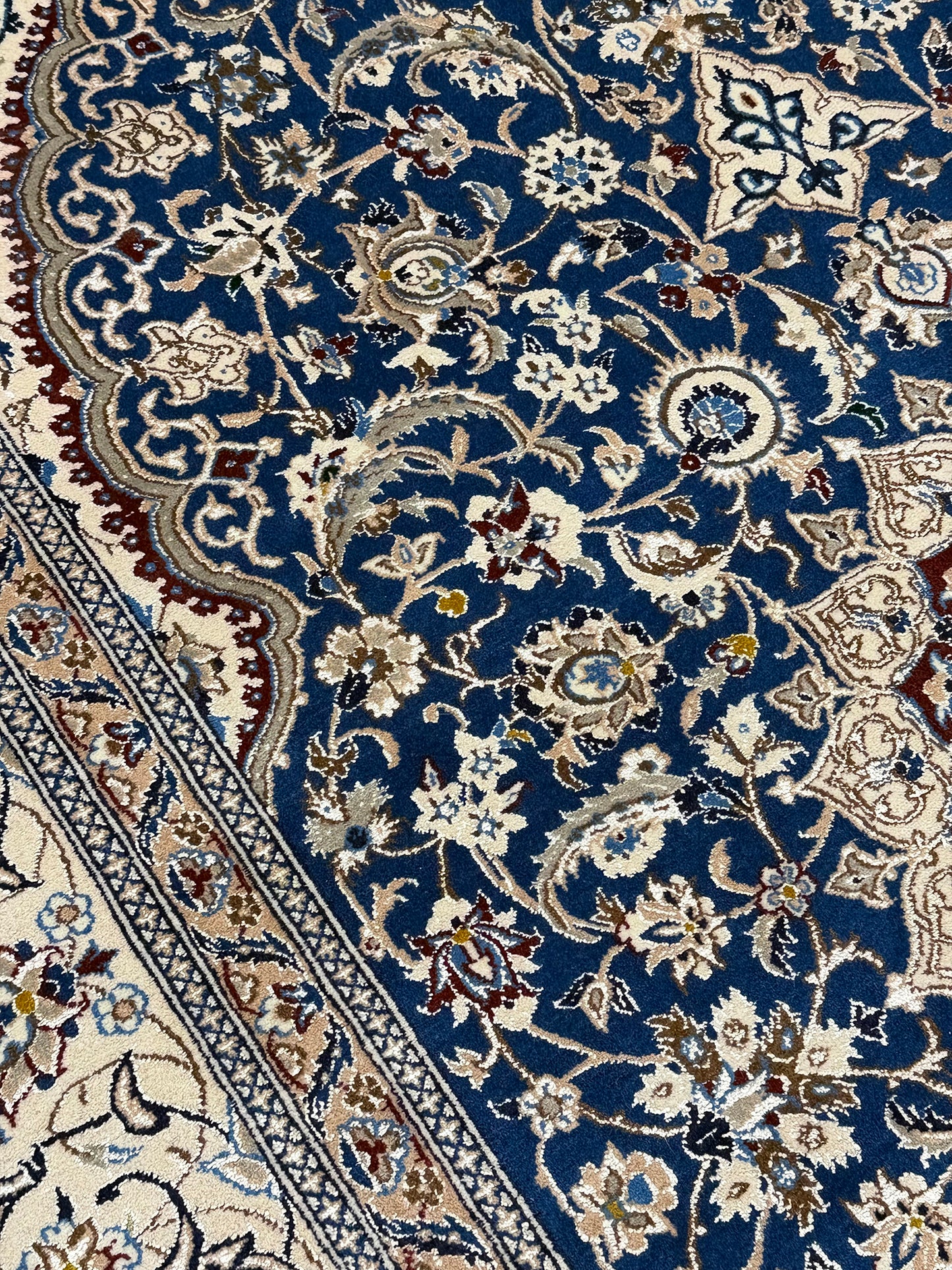 Vintage Persian Naien - detailed border and fringe [#2]