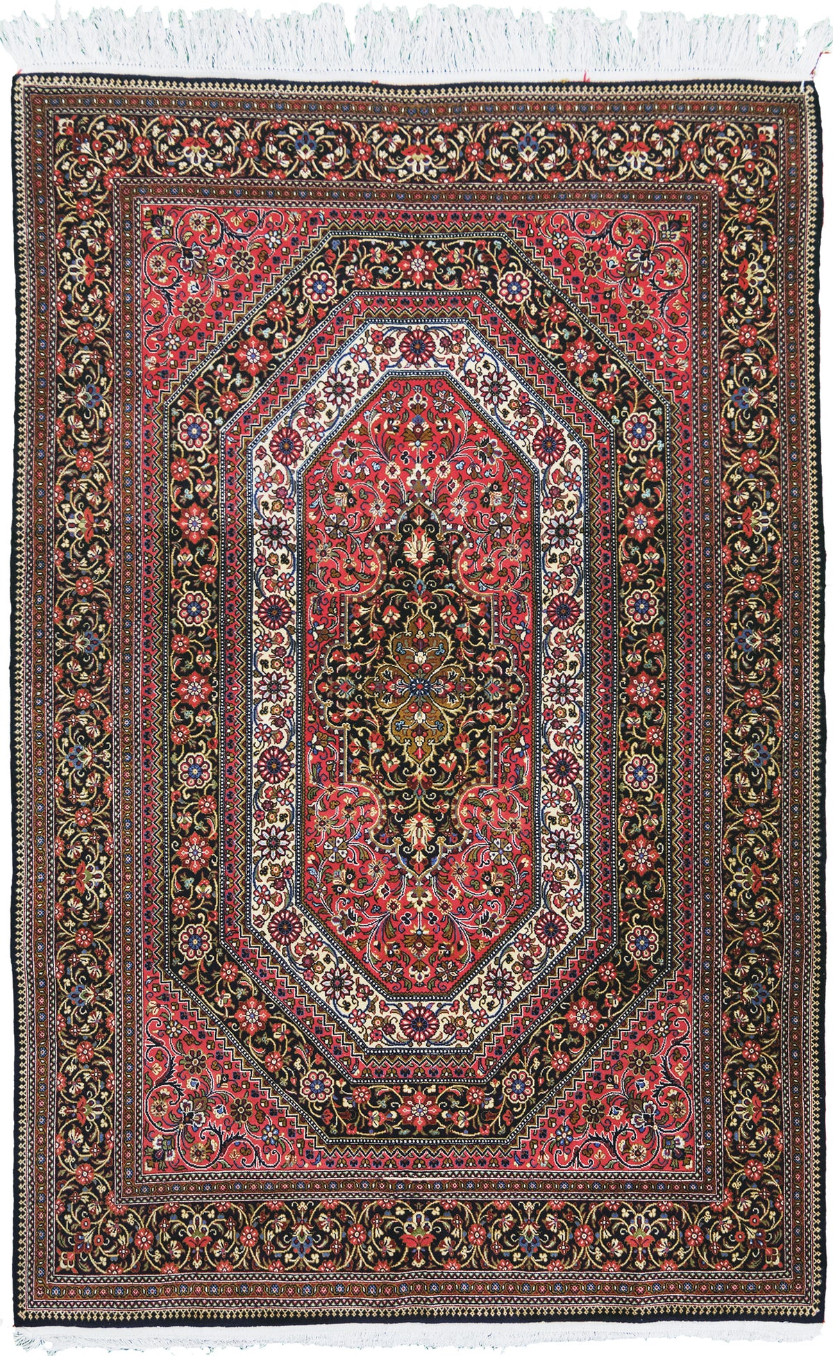 Vintage Persian Qum - one-of-a-kind handmade area rug