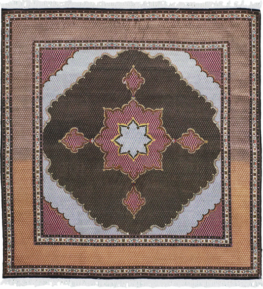 Vintage Fine Persian Square Tabriz