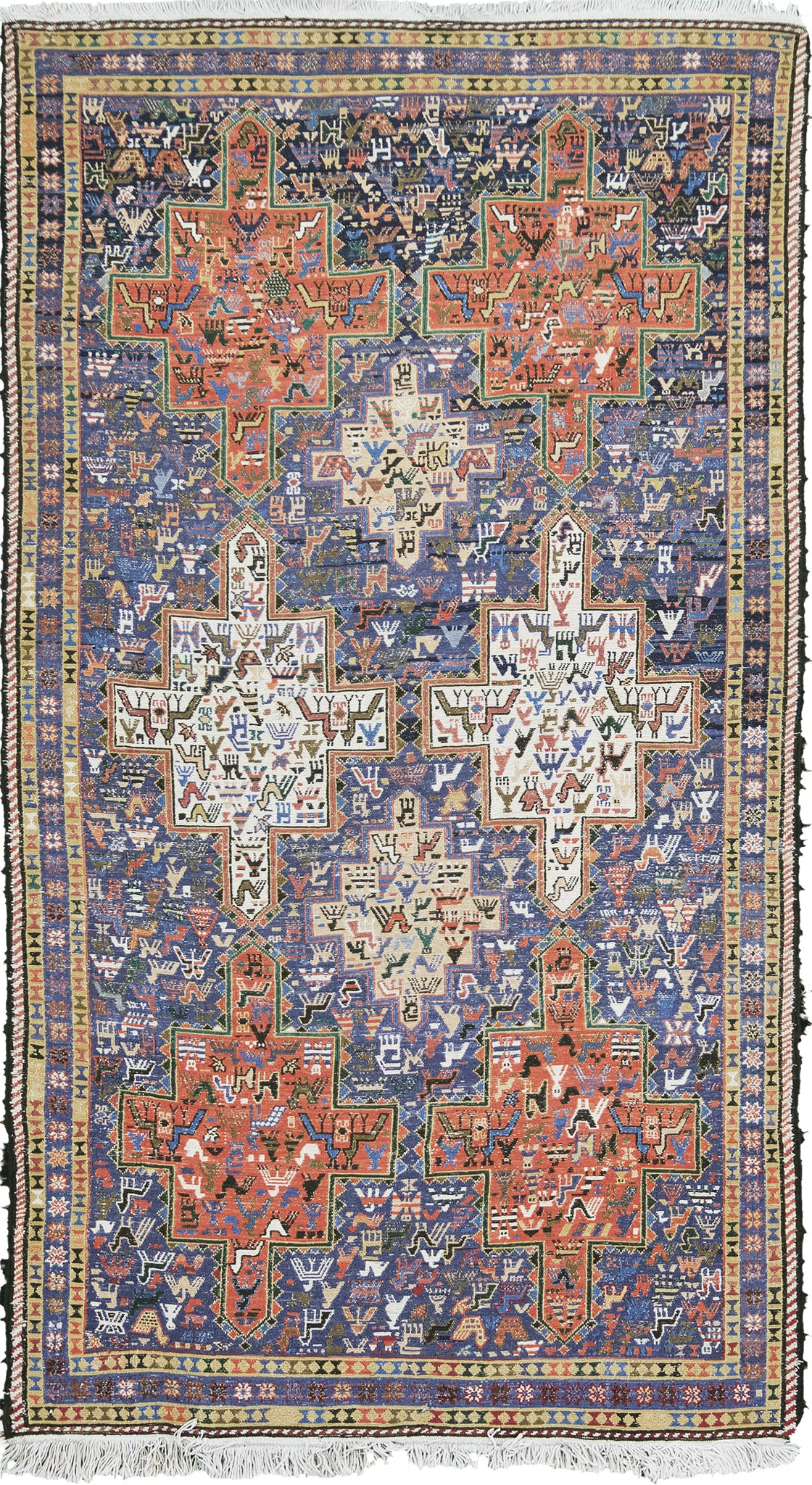 Vintage Persian Ardabil Kilim