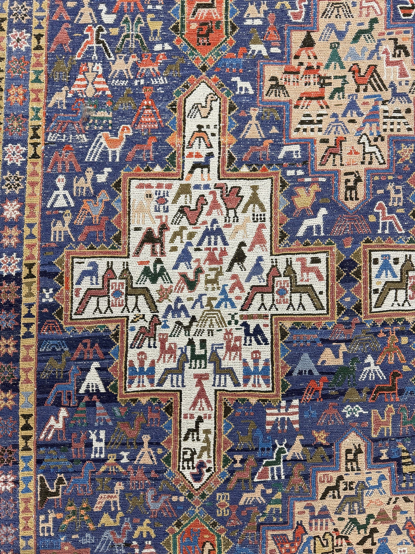 Vintage Persian Ardabil Kilim