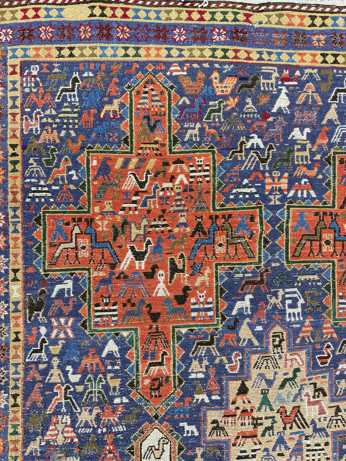 Vintage Persian Ardabil Kilim