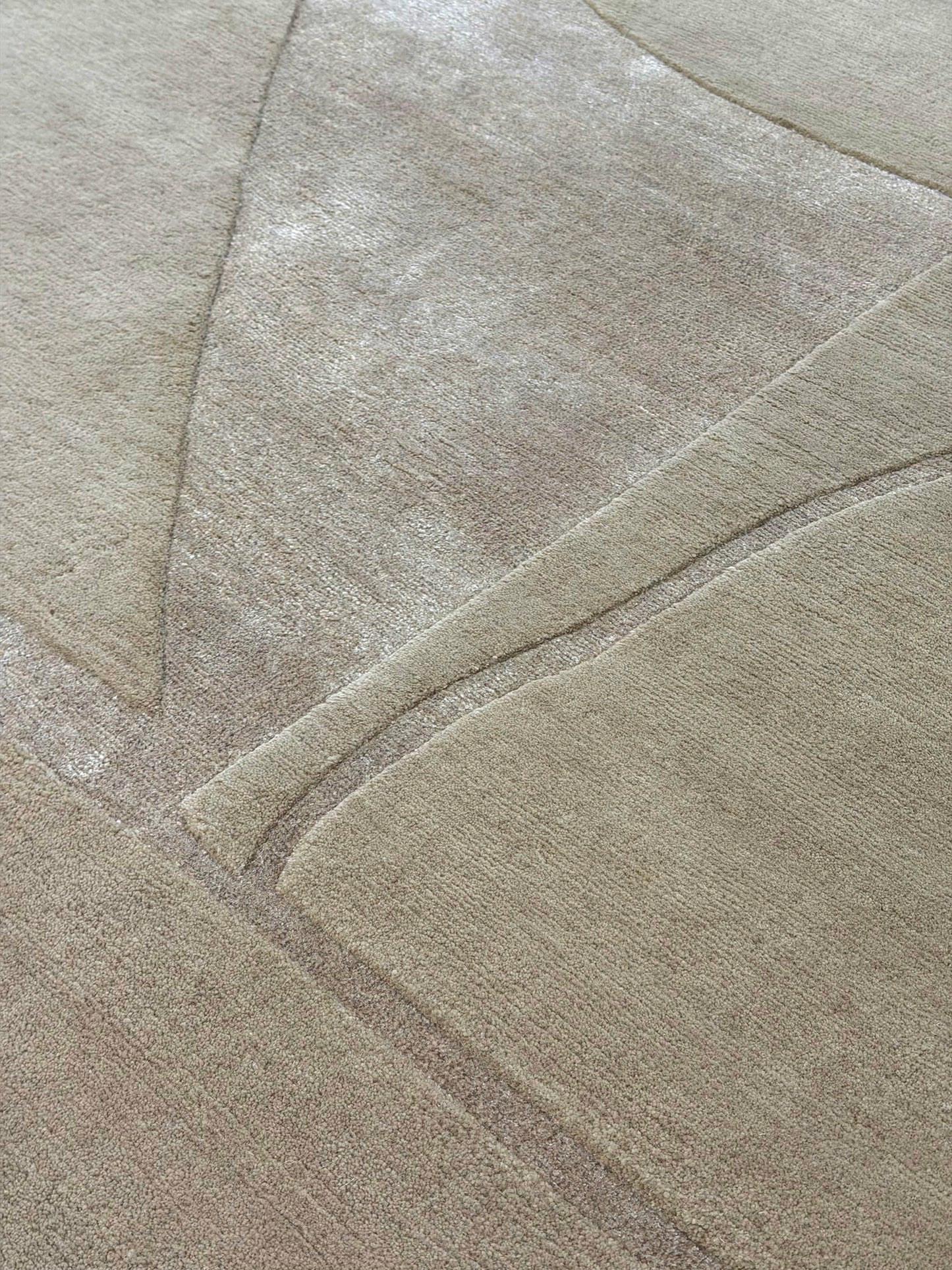 Contour by Claudia Afshar, Straw - detailed border and fringe