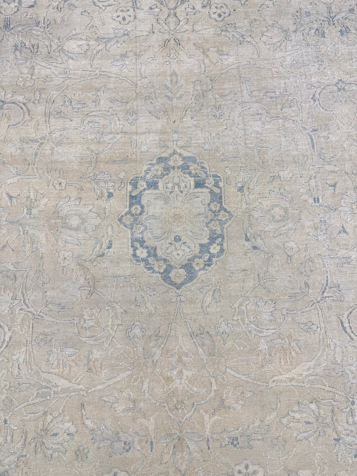 Antique Persian Tabriz - overhead flat lay view [#32]