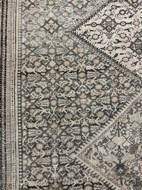 Antique Persian Malayer - detailed border and fringe [#21]