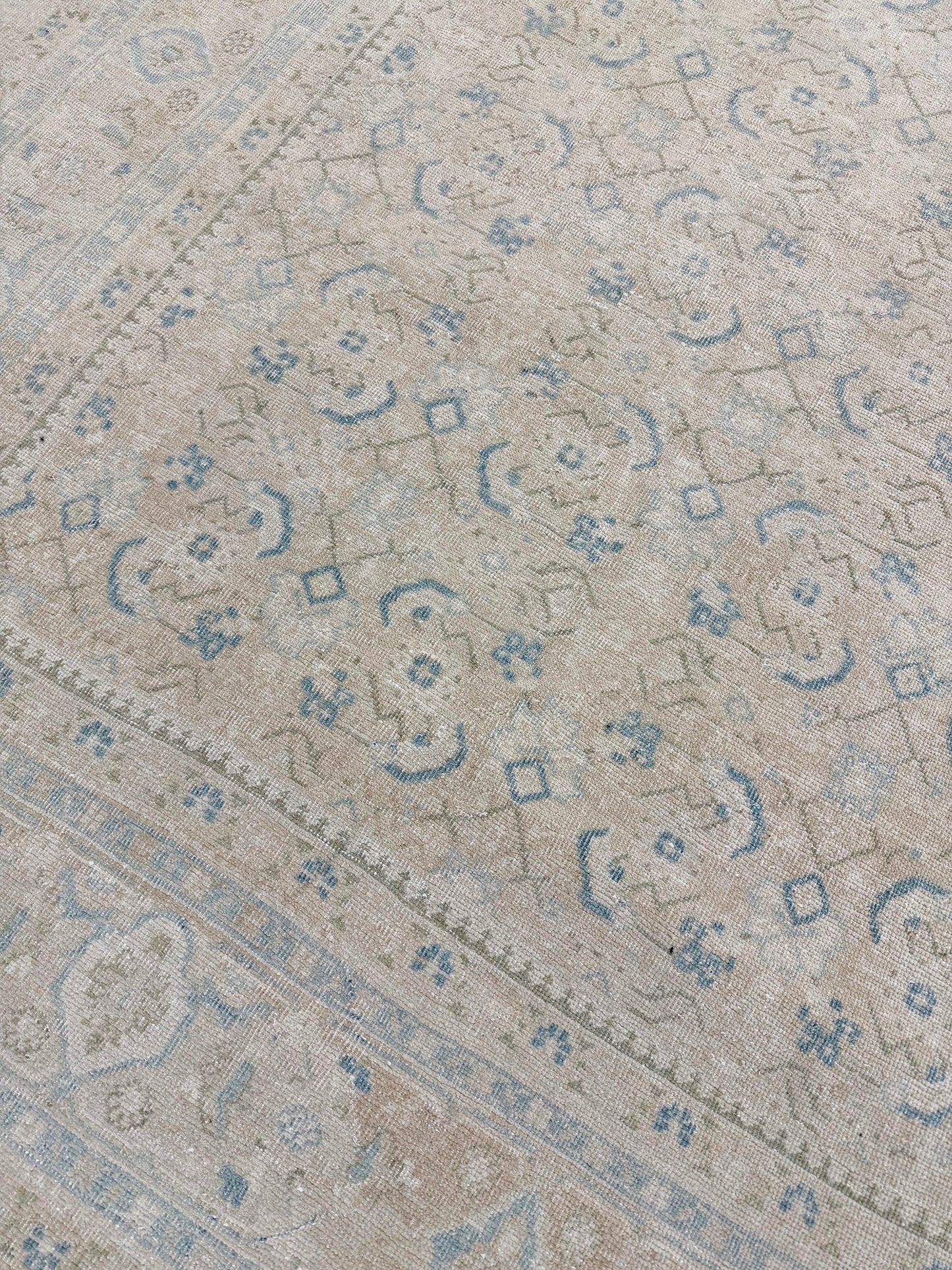 Antique Persian Mahal - detailed border and fringe [#14]