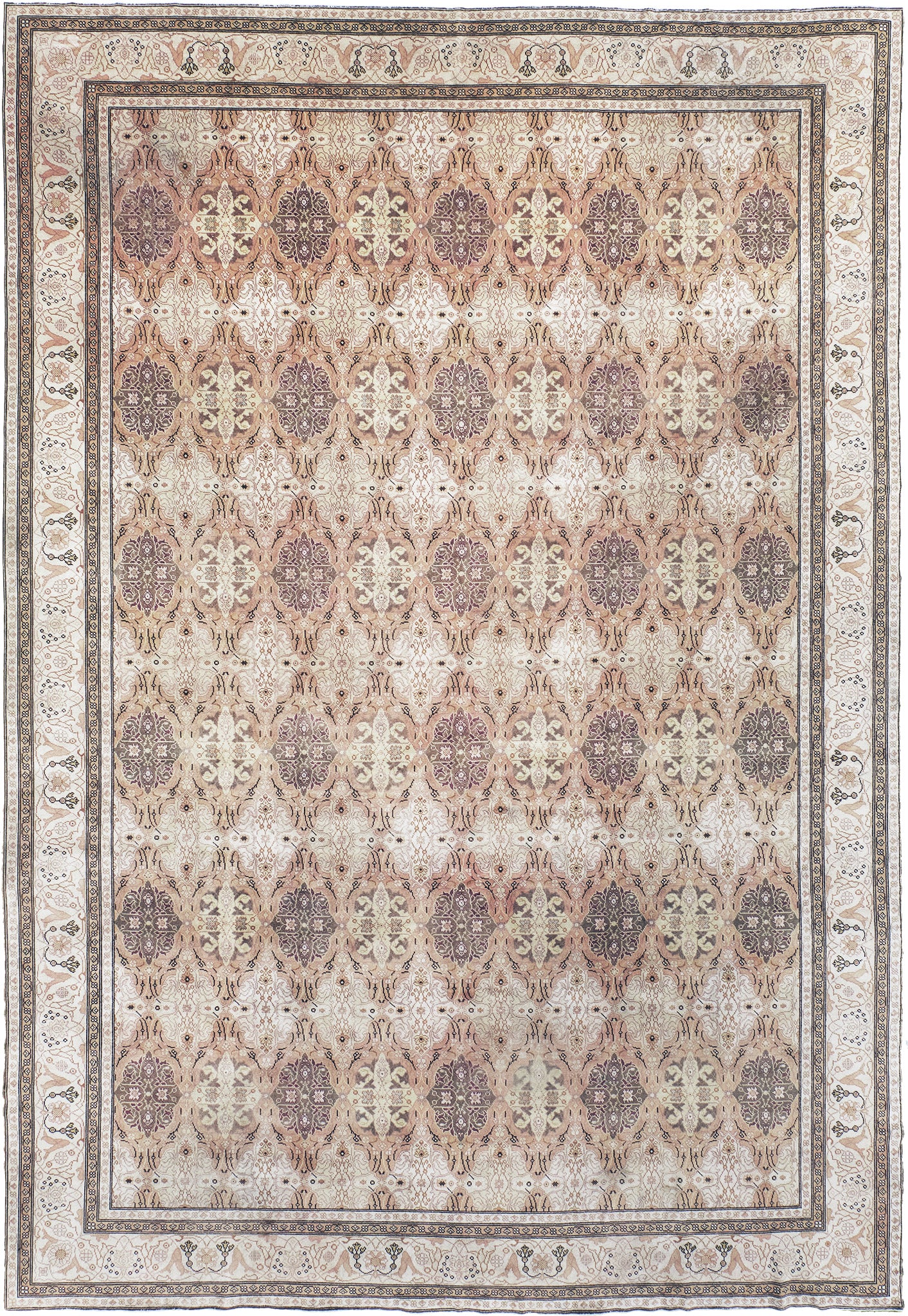 Antique Turkish Oushak - hand-knotted in Turkey - one-of-a-kind handmade area rug [#23]
