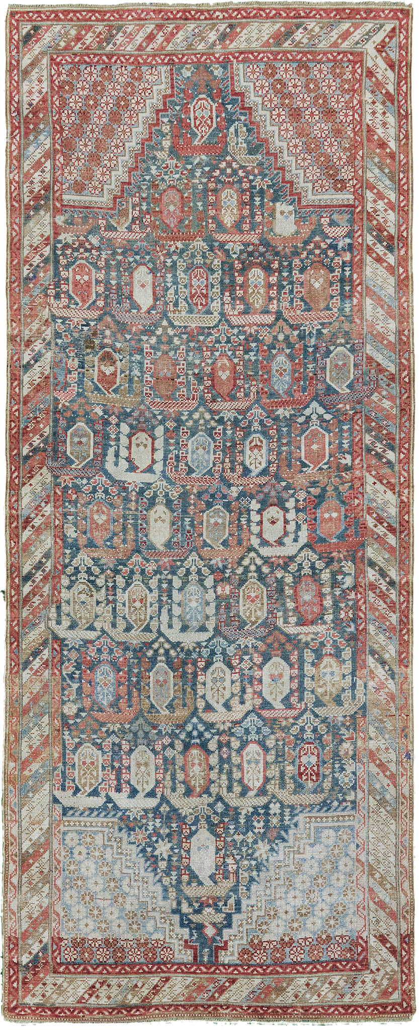 Antique Persian Azerbaijan Runner - narrow runner - one-of-a-kind handmade area rug