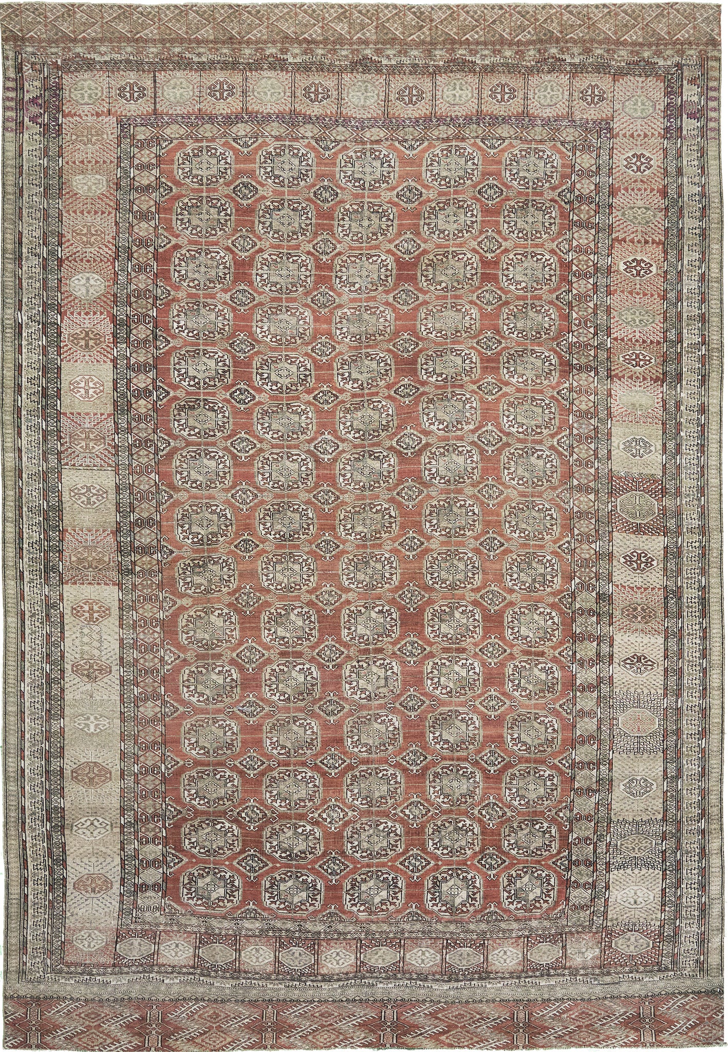 Antique Persian Turkoman - one-of-a-kind handmade area rug [#2]