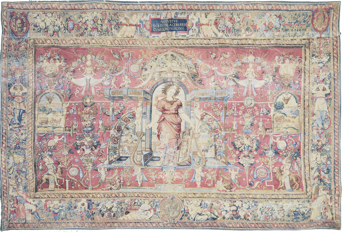 Antique DâArt De Rambouillet Edition French Tapestry - hand-woven tapestry