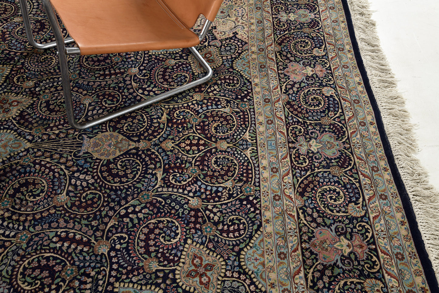 Vintage Fine Persian Tabriz - full length showing color variation [#9]