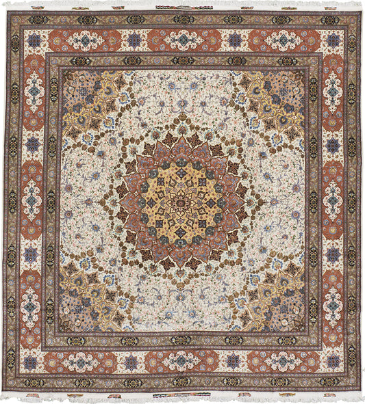 Fine Shahsavarpour Vintage Persian Tabriz Signed by Azizpour