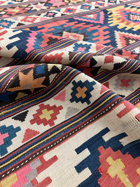 Antique Caucasian Kilim
