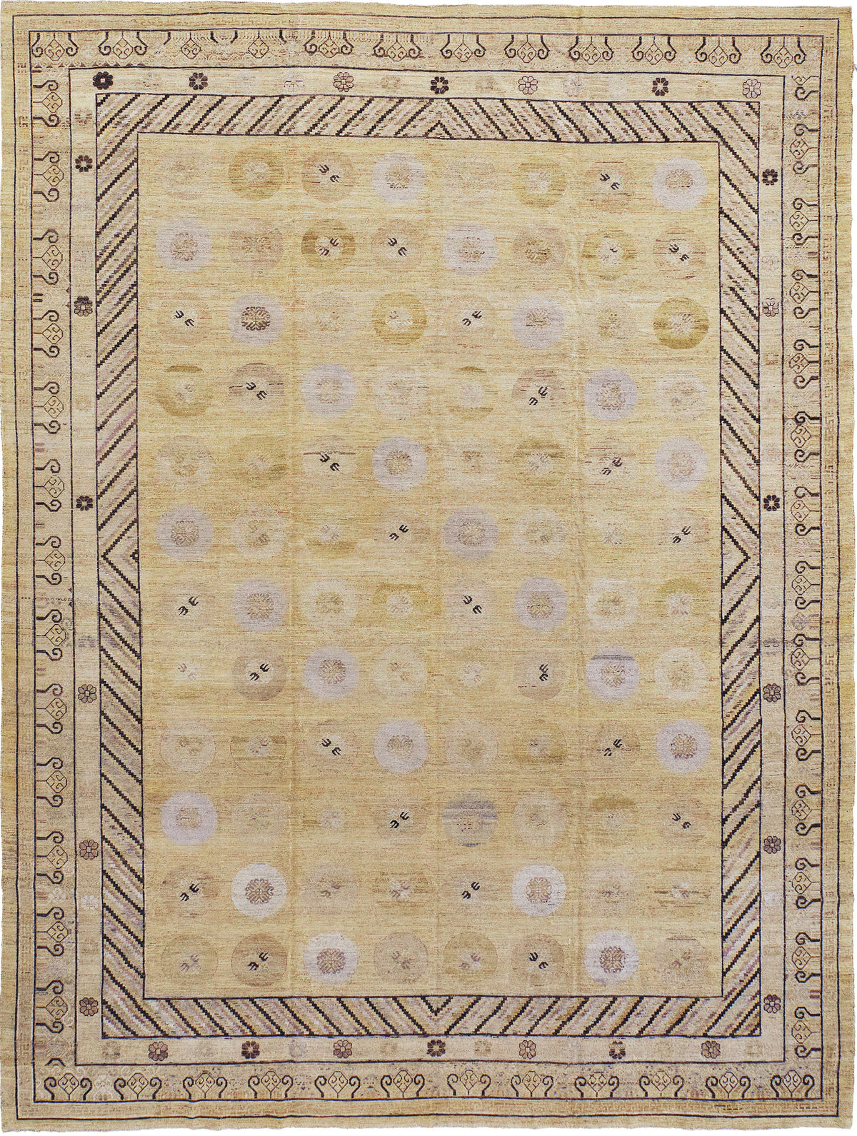 Vintage Khotan Rug - East Turkestan Khotan - one-of-a-kind handmade area rug