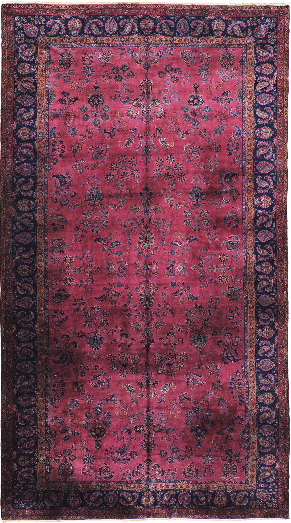 Antique Persian Kashan - one-of-a-kind handmade area rug [#3]