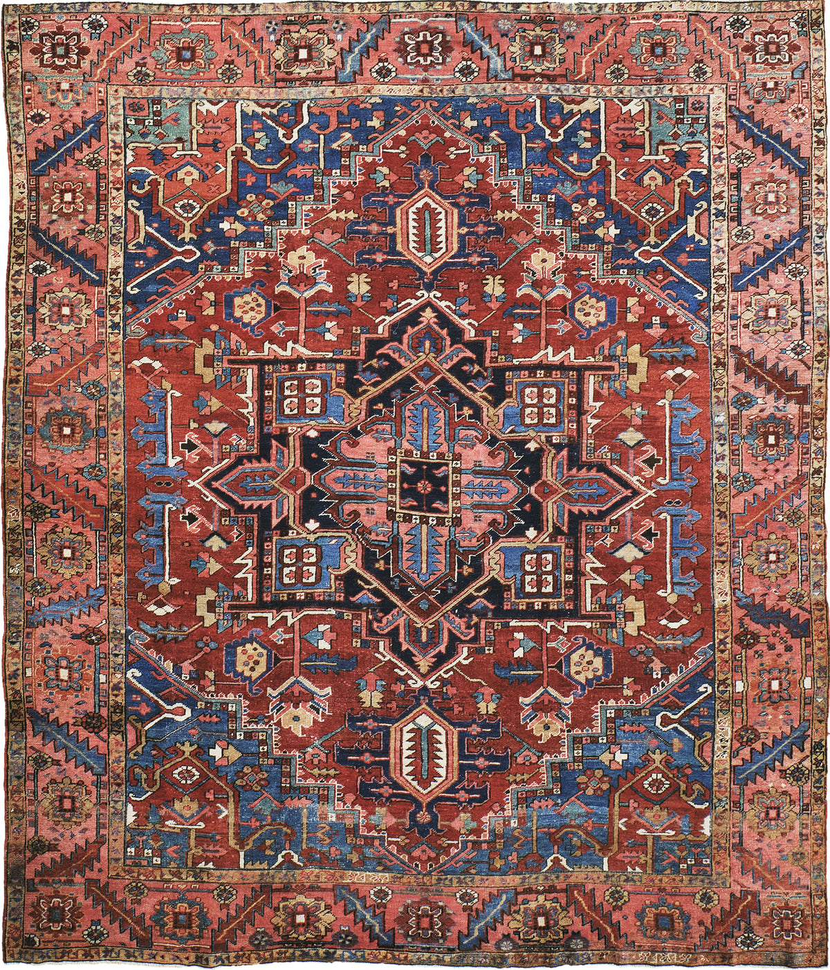 Antique Persian Serapi - one-of-a-kind handmade area rug