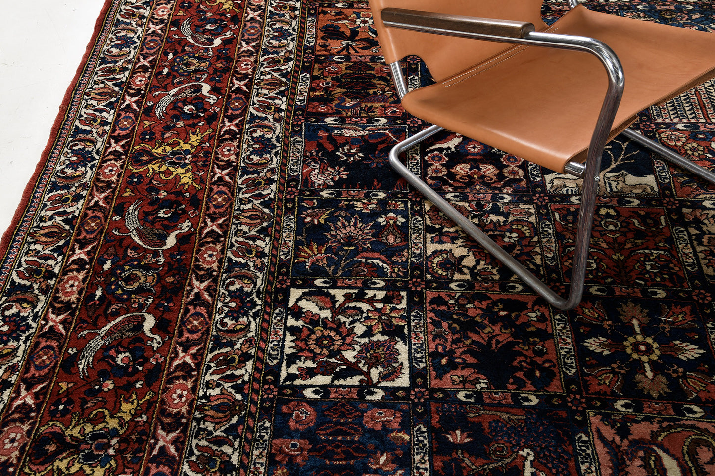 Vintage Persian Bakhtiari - styled in room setting [#2]