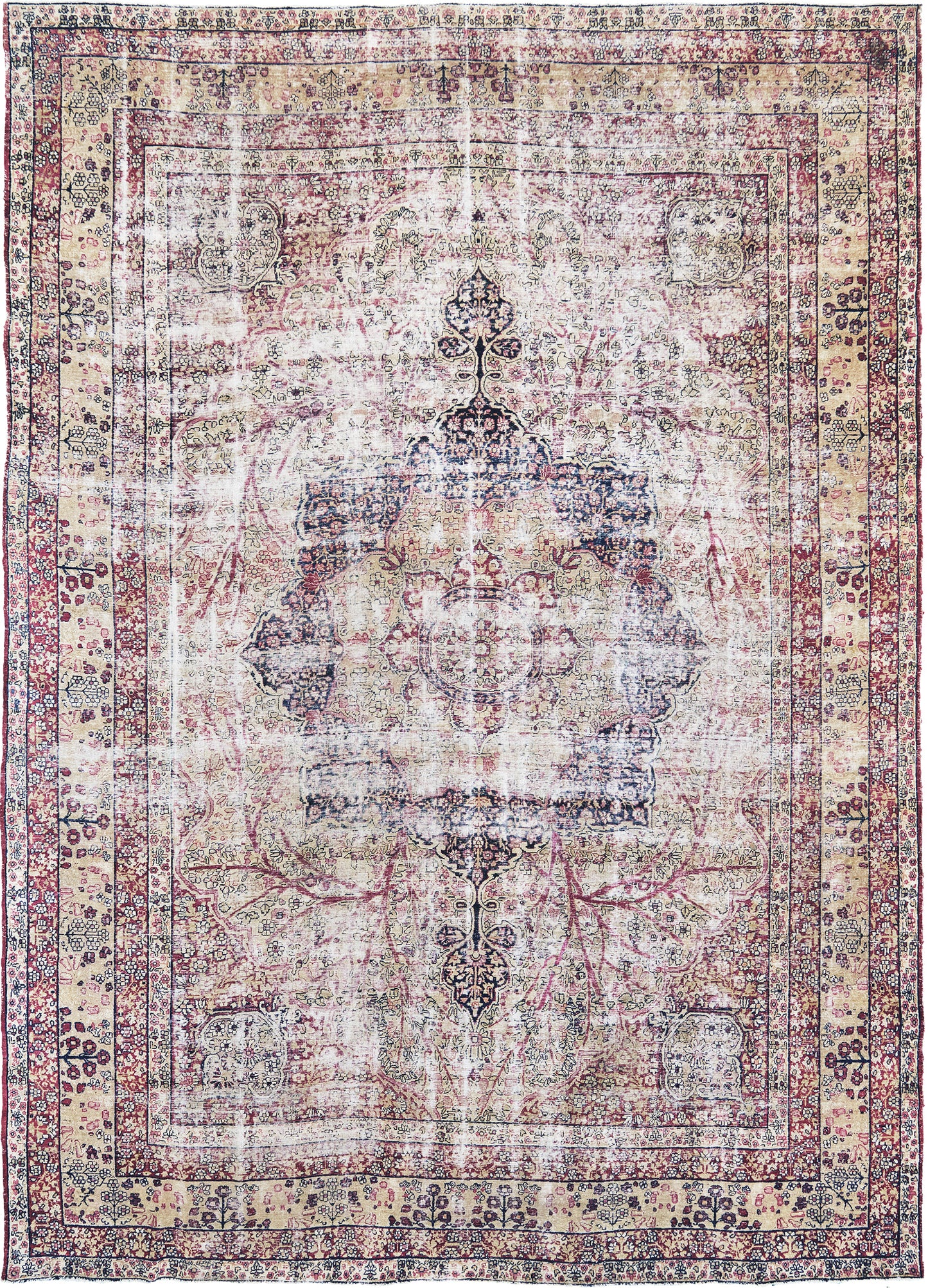 Antique Persian Lavar Kerman Rug - one-of-a-kind handmade area rug