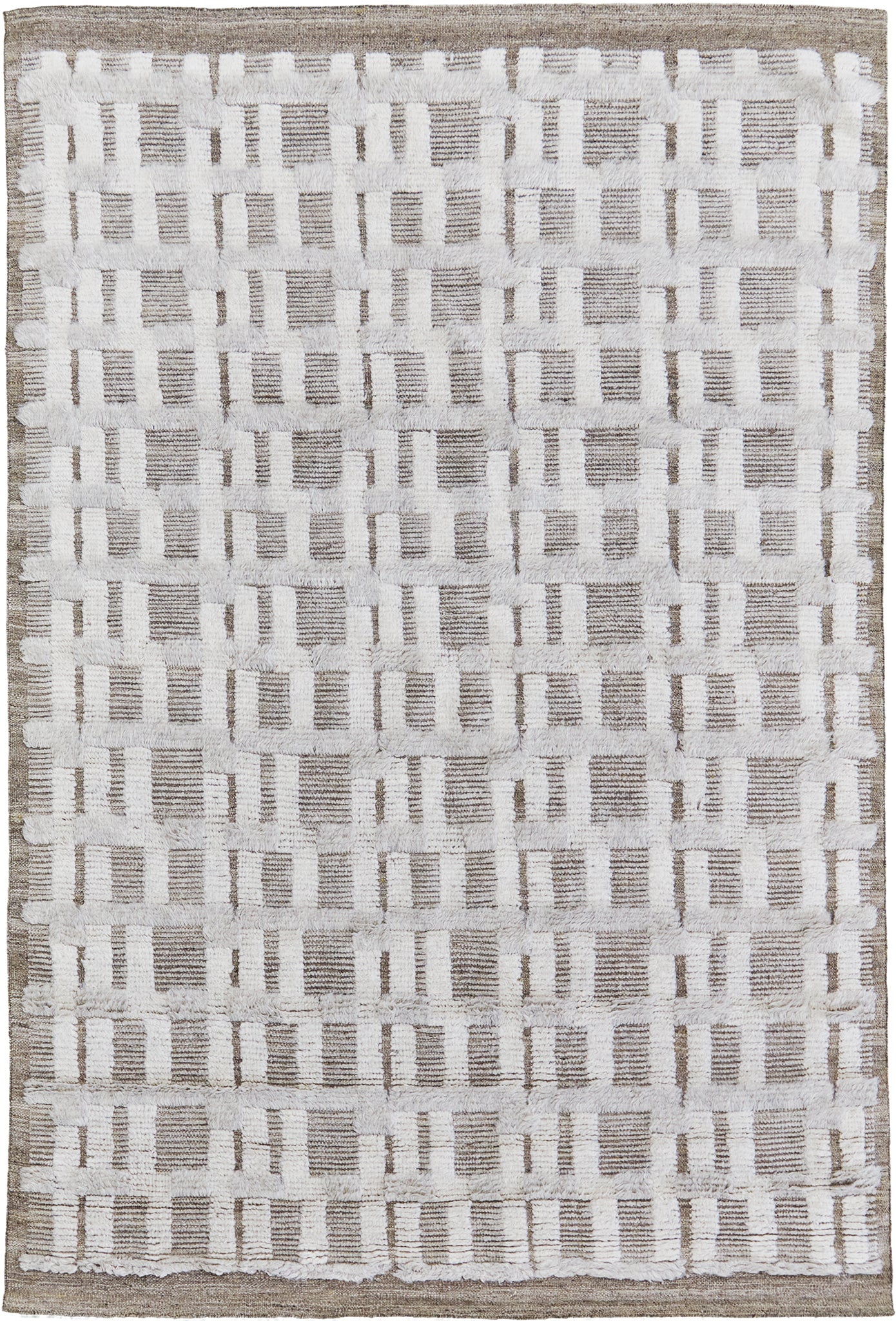 Bittern, Sandpiper Collection, Ivory Taupe - one-of-a-kind handmade area rug [#9]