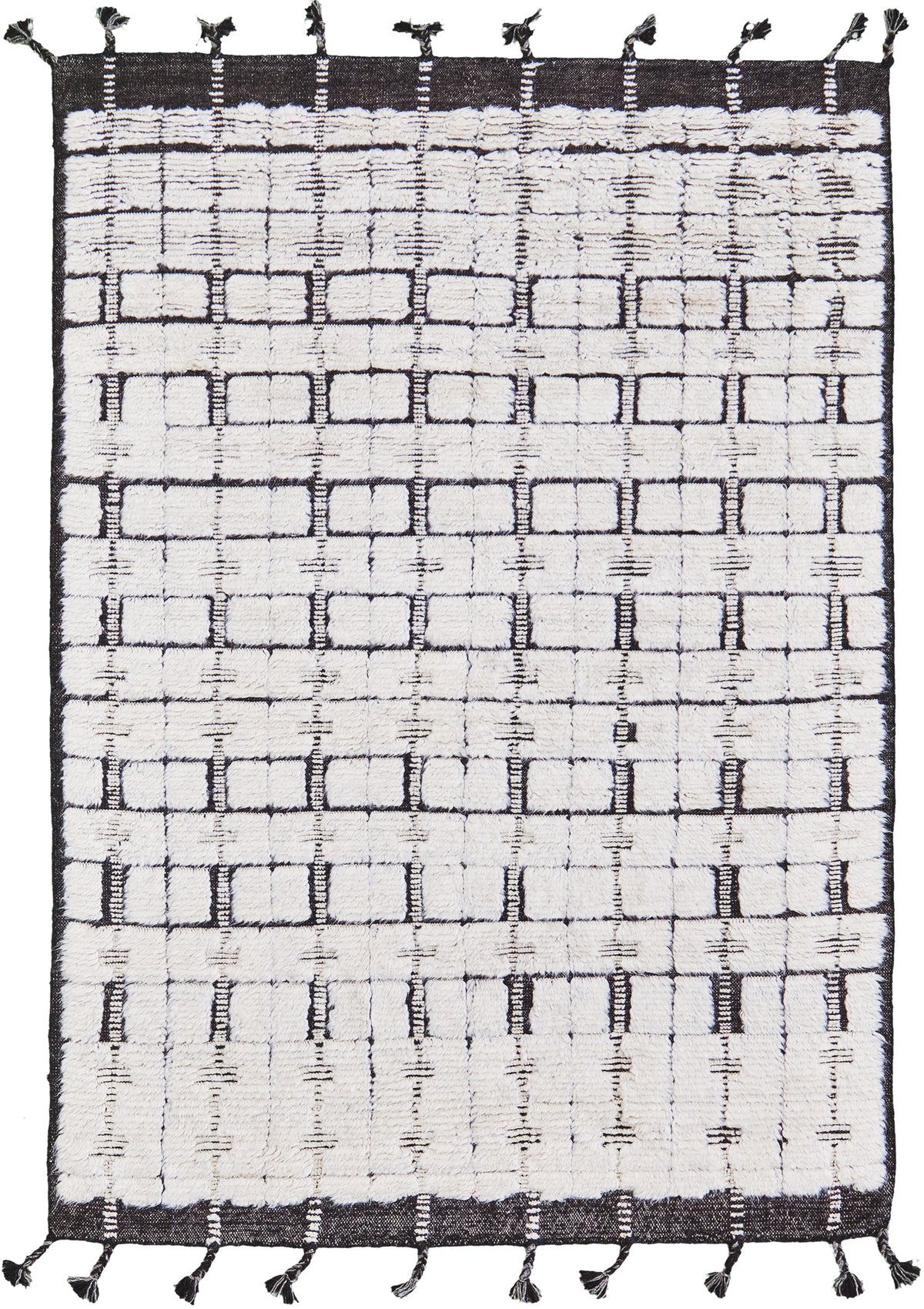 Ibis, Sandpiper Collection, Ivory Black - one-of-a-kind handmade area rug