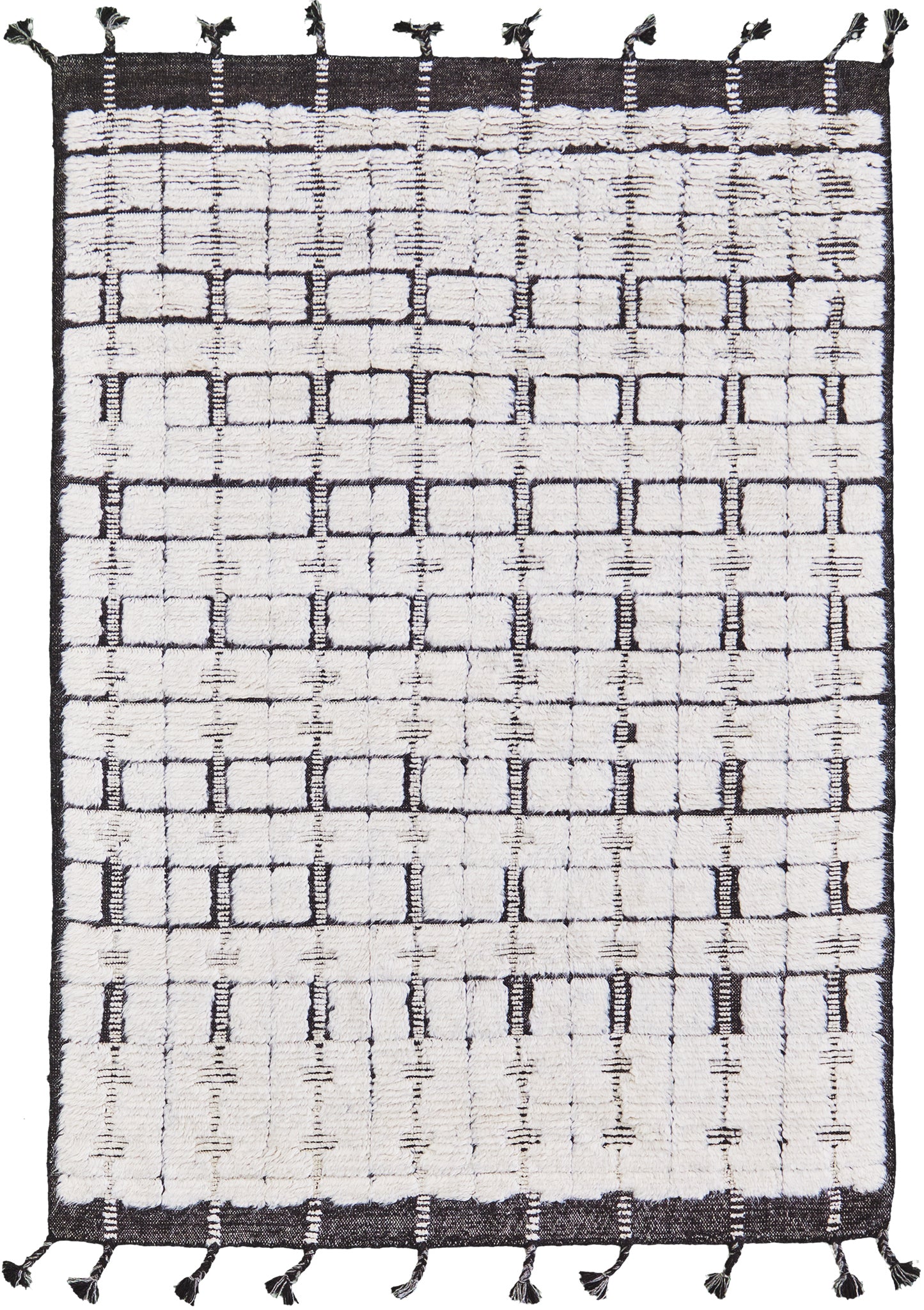 Ibis, Sandpiper Collection, Ivory Black - one-of-a-kind handmade area rug