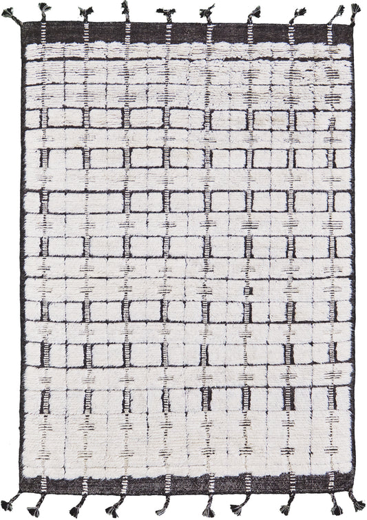 Ibis, Sandpiper Collection, Ivory Black - one-of-a-kind handmade area rug
