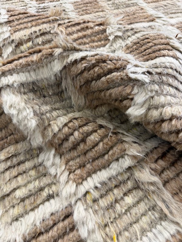 Miha, Sahara Collection, Ivory Clay - close-up of weave texture and pile [#2]