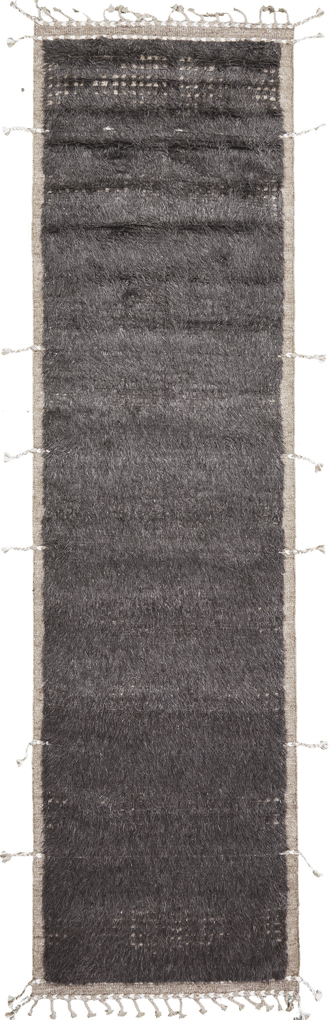 Spoonbill, Sandpiper Collection, Warm Black - one-of-a-kind handmade area rug [#1]