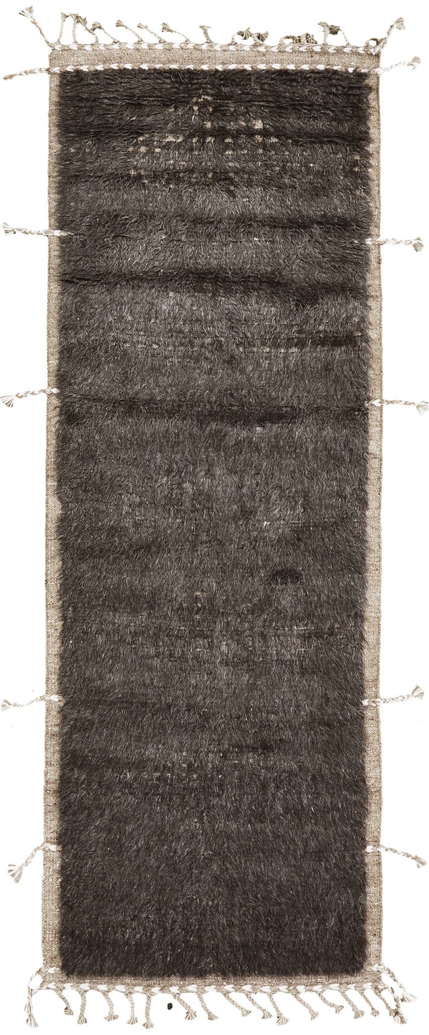 Spoonbill, Sandpiper Collection, Warm Black - one-of-a-kind handmade area rug [#2]