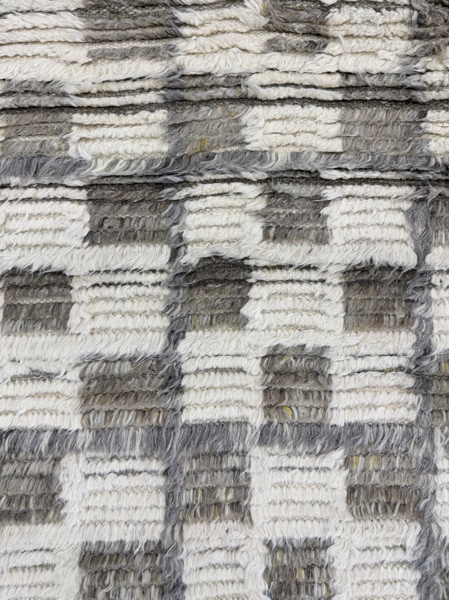 Miha, Sahara Collection, Ivory Stone Gray - close-up of weave texture and pile [#1]