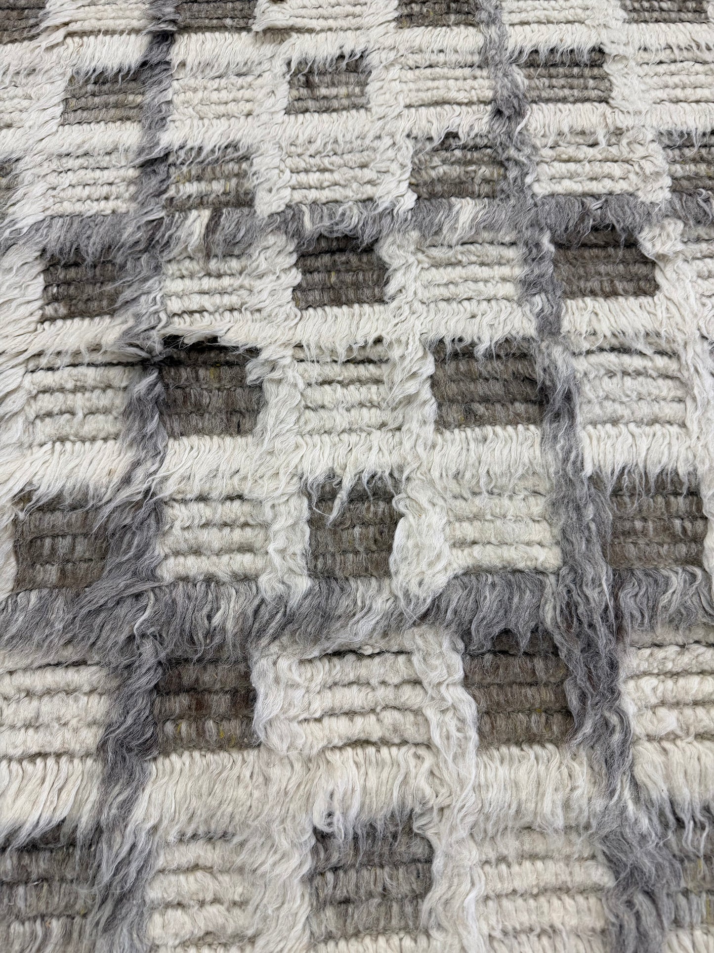 Miha, Sahara Collection, Ivory Stone Gray - close-up of weave texture and pile [#2]