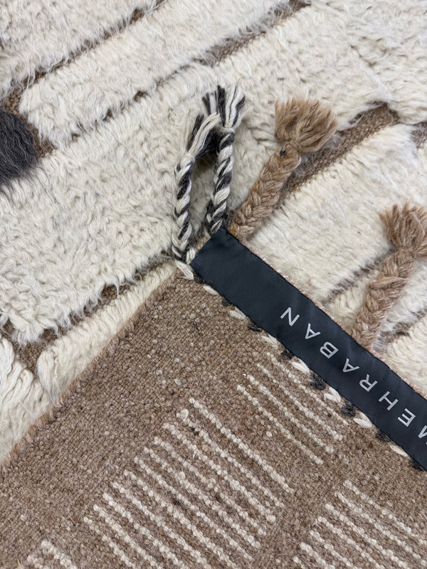 Avocet, Sandpiper Collection, Ivory Clay - close-up of weave texture and pile [#1]