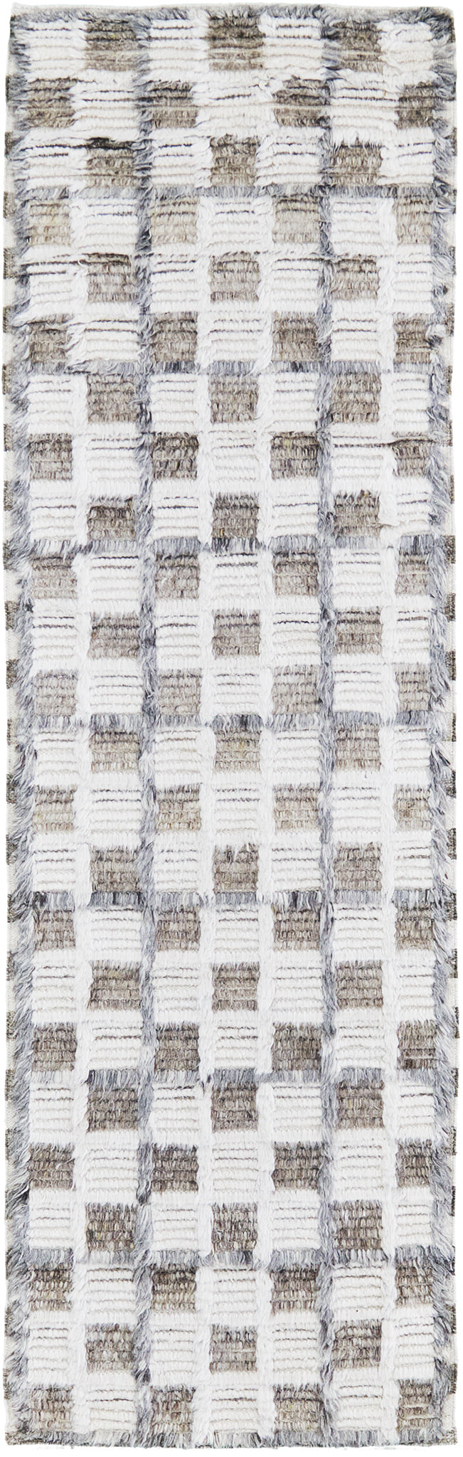 Miha, Sahara Collection, Ivory Stone Gray - one-of-a-kind handmade area rug [#3]