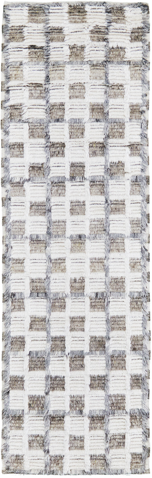 Miha, Sahara Collection, Ivory Stone Gray - one-of-a-kind handmade area rug [#3]